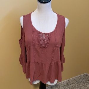 WallFlower Cold Shoulder Blouse